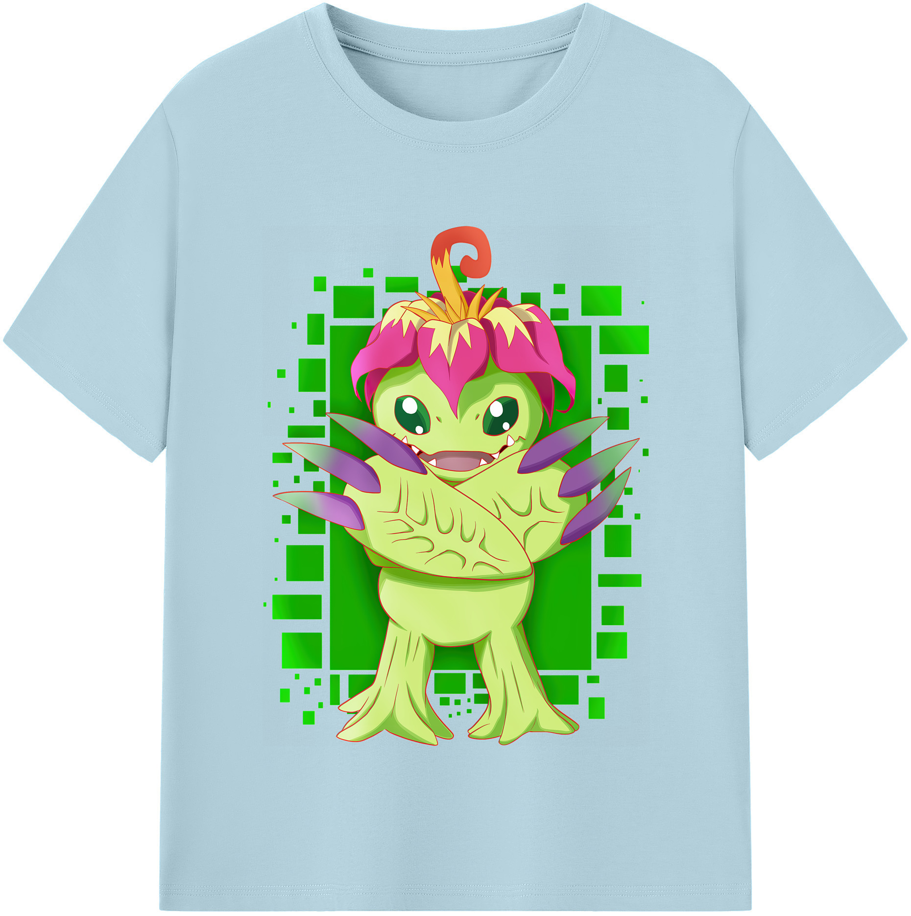 （画像用） Digimon デジタルモンスター/デジモン 綿100％半袖Tシャツ（フロントプリント）